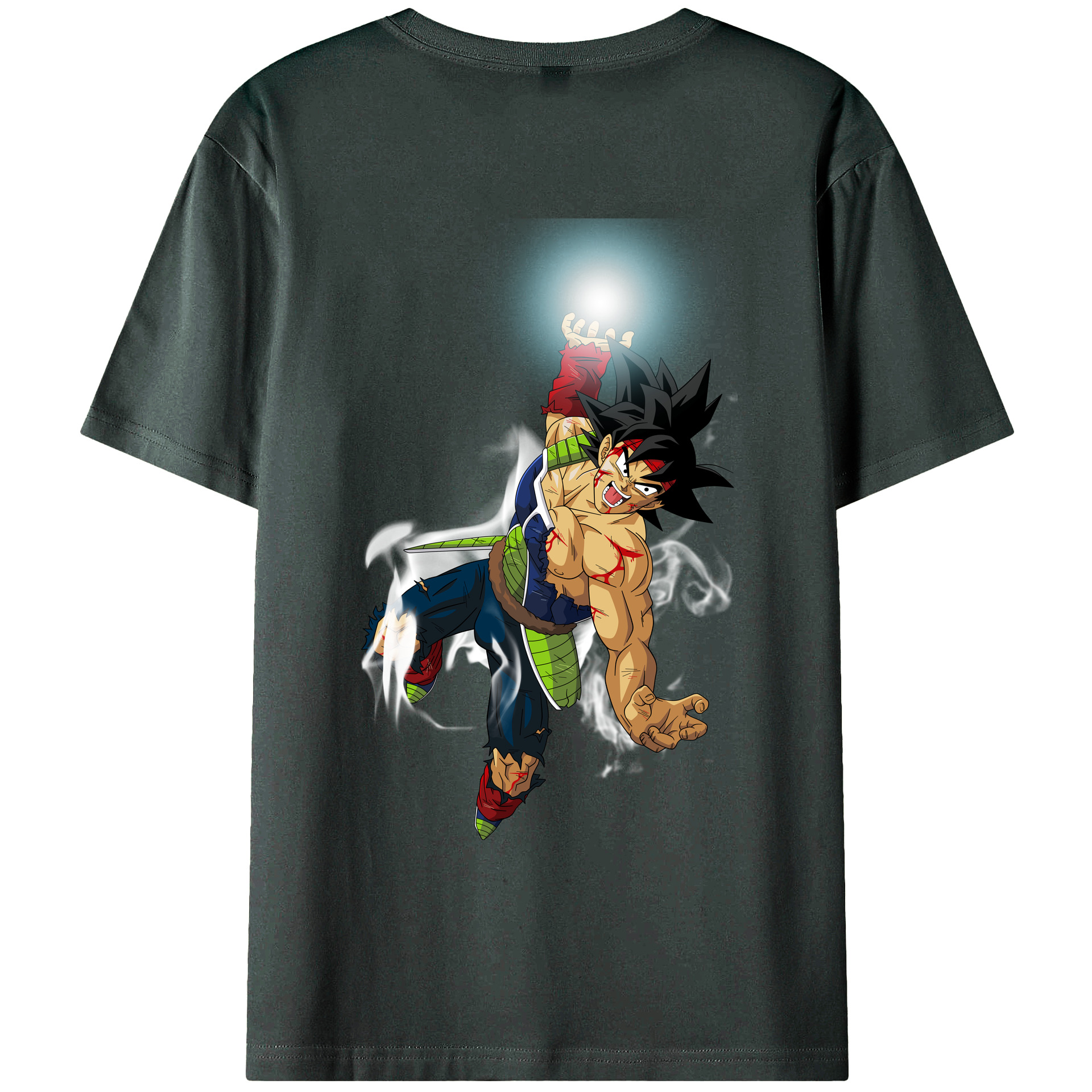 （画像用） ドラゴンボール バーダック DRAGON BALL Burdock 綿100％ メンズ半袖Tシャツ（バックプリント） 通気性